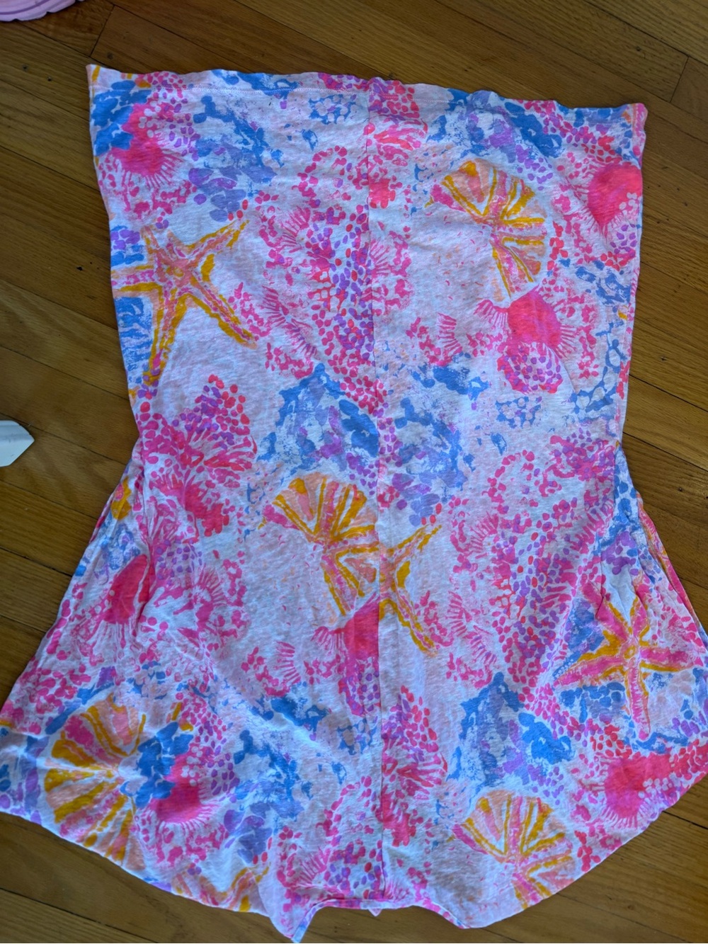 Lilly Pulitzer Paradise Pink Shell Print Beach Cover-Up Tunic - Picture 5 of 5